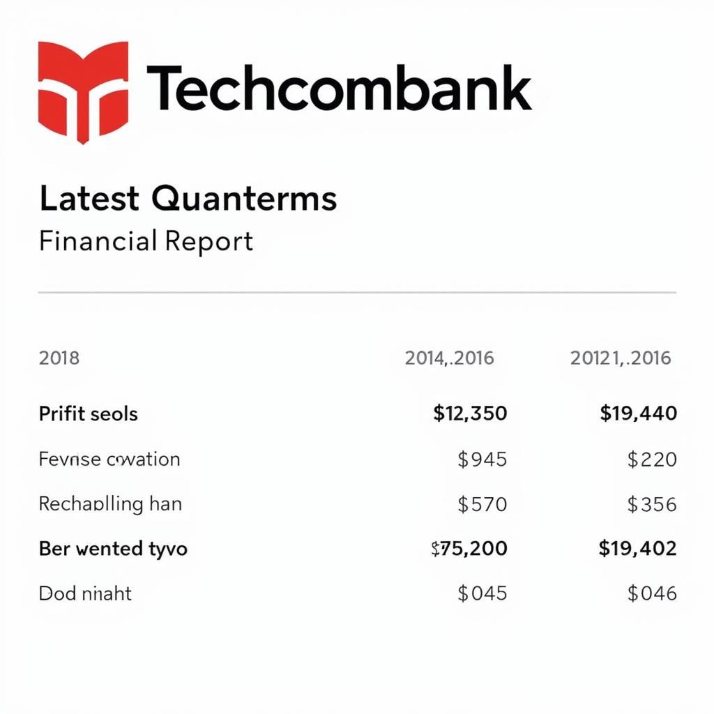 Báo cáo kết quả kinh doanh ngân hàng Techcombank quý gần nhất