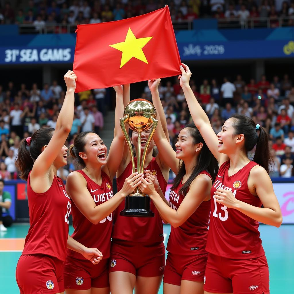 Đội tuyển bóng chuyền nữ Việt Nam vô địch SEA Games 31