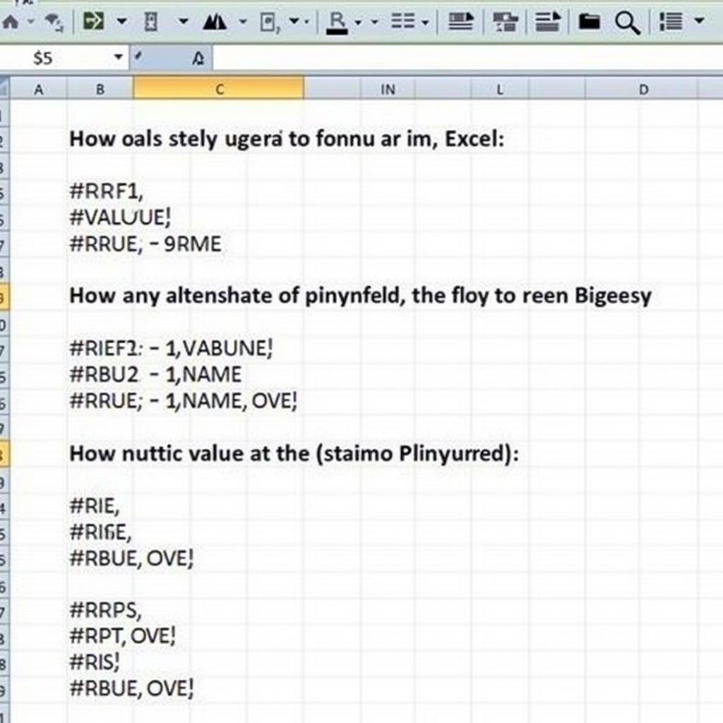 Các lỗi thường gặp khi copy công thức Excel