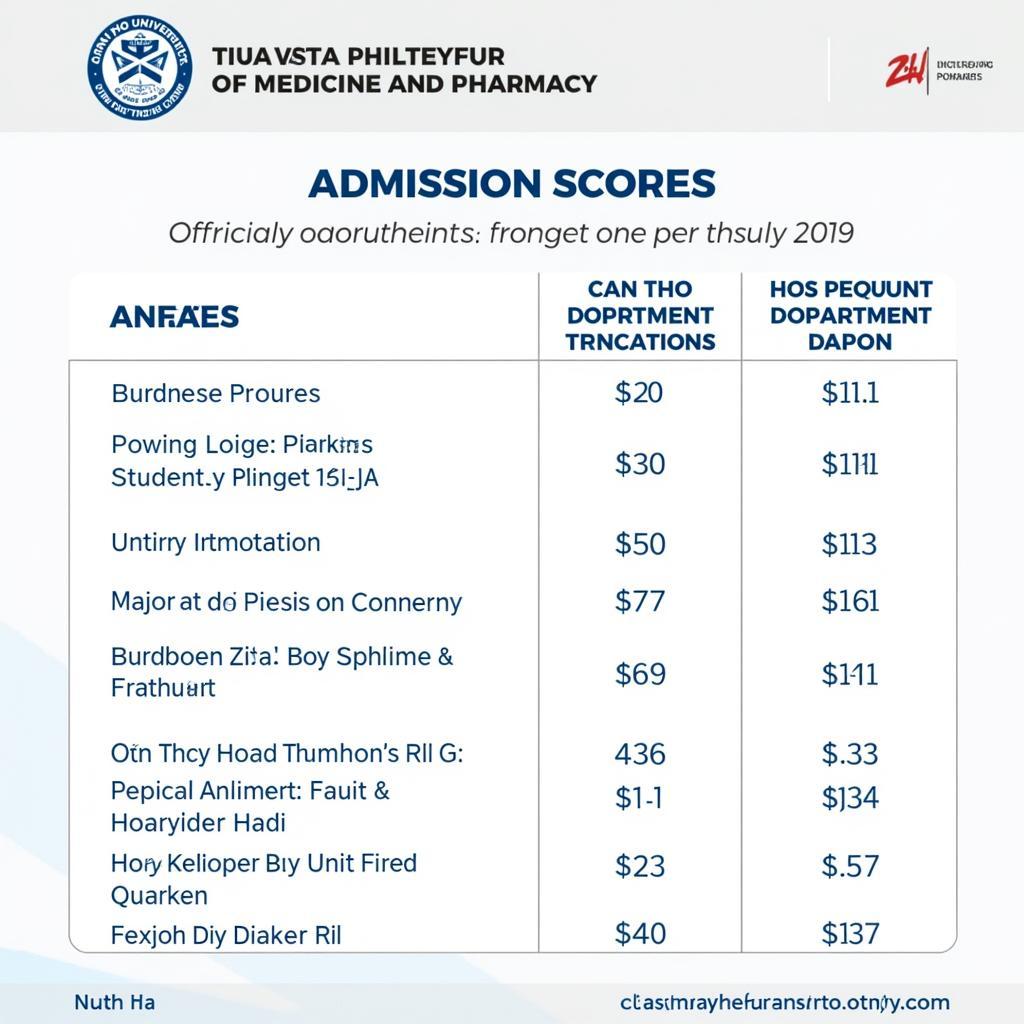 Điểm chuẩn Đại học Y Dược Cần Thơ năm 2019