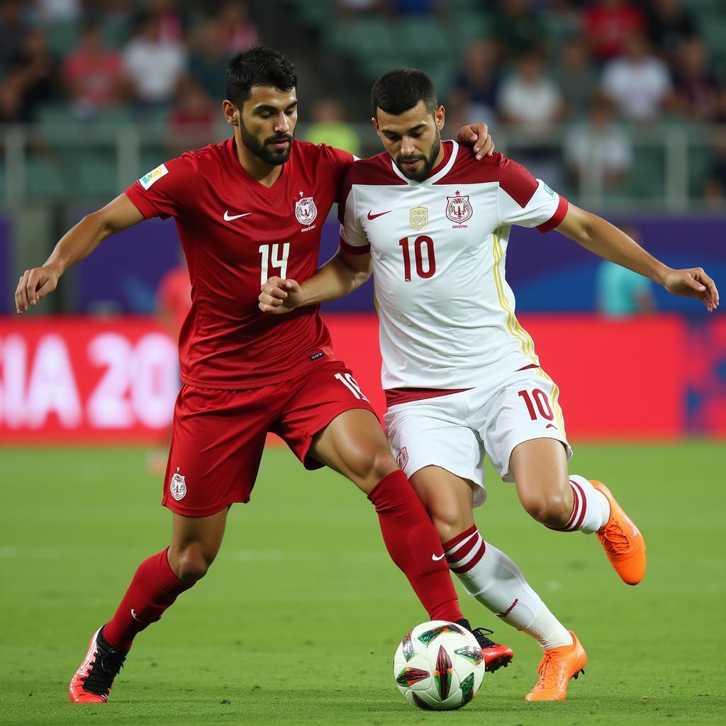 Iran vs Oman tranh chấp quyết liệt