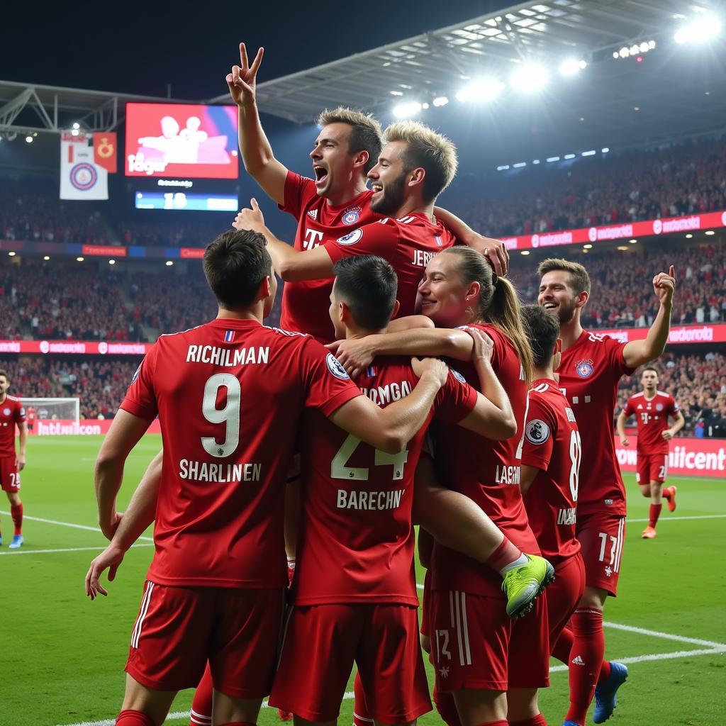 Kết quả trận Bayern: Hùm Xám thắng lớn