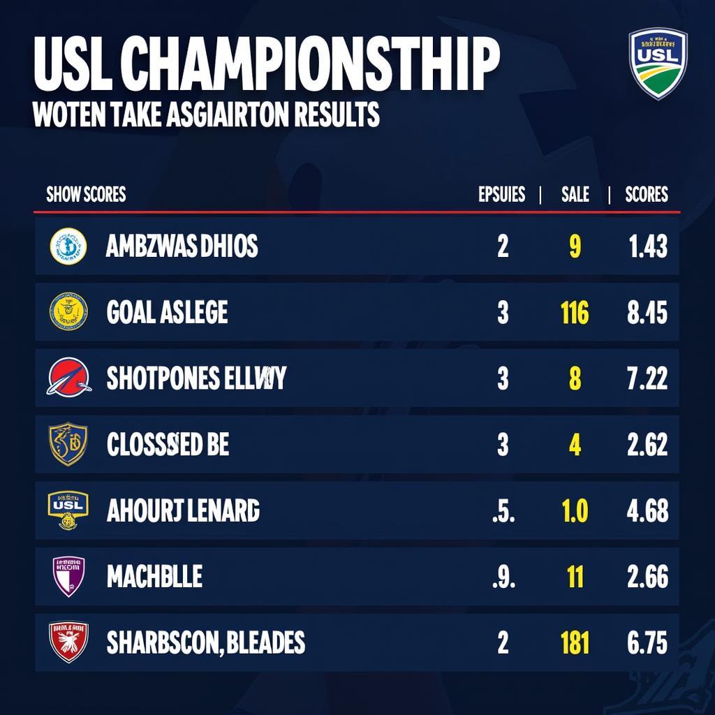 Kết quả các trận đấu USL Championship mới nhất với những bất ngờ thú vị