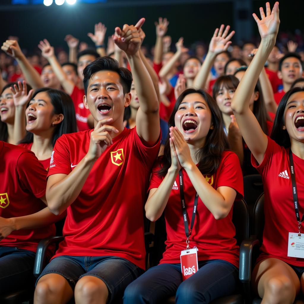 Kết quả Việt Nam Lào Sea Games: Khán giả cổ vũ nhiệt tình