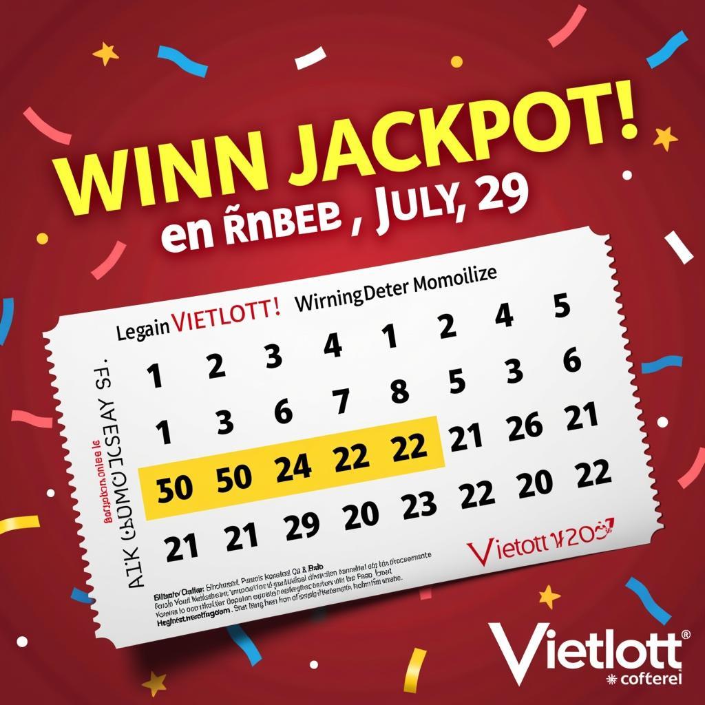 Kết quả xổ số Vietlott ngày 29 tháng 7 - Giải Jackpot