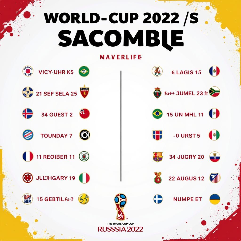 Lịch thi đấu World Cup 2022 chi tiết