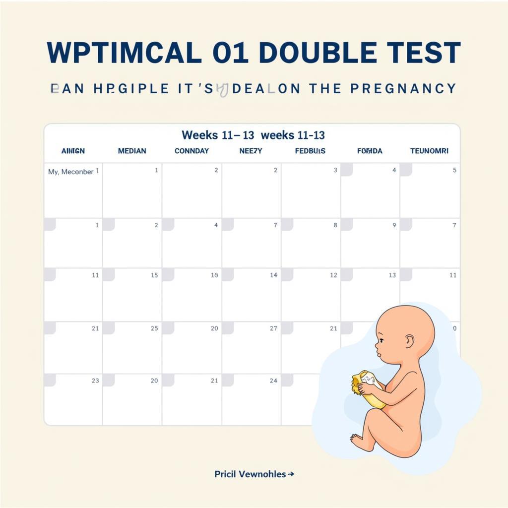 Thời điểm lý tưởng làm double test