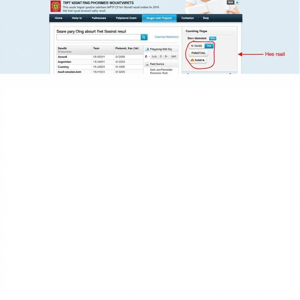 Hướng dẫn tra cứu kết quả thi THPT quốc gia 2016: Hình ảnh chụp màn hình website tra cứu kết quả, khoanh vùng các bước cần thực hiện.