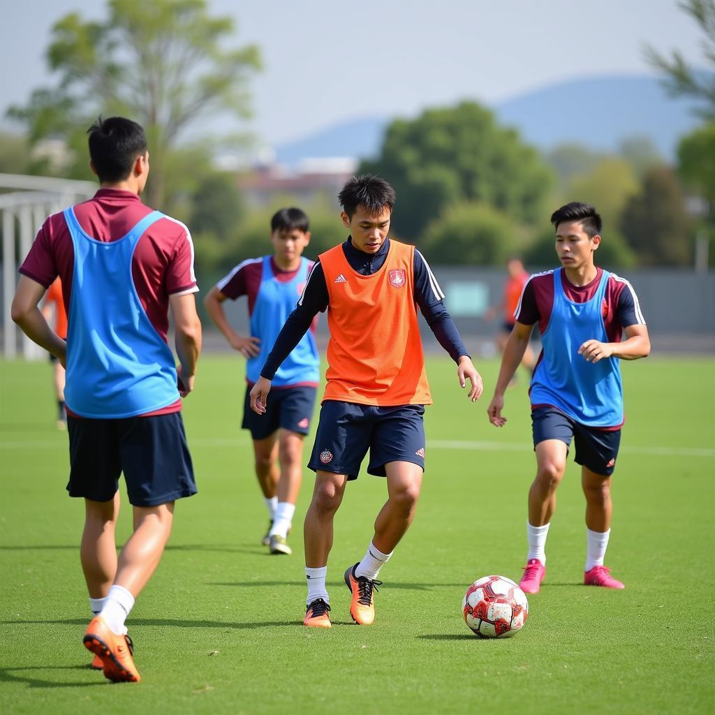 U19 Việt Nam tập luyện