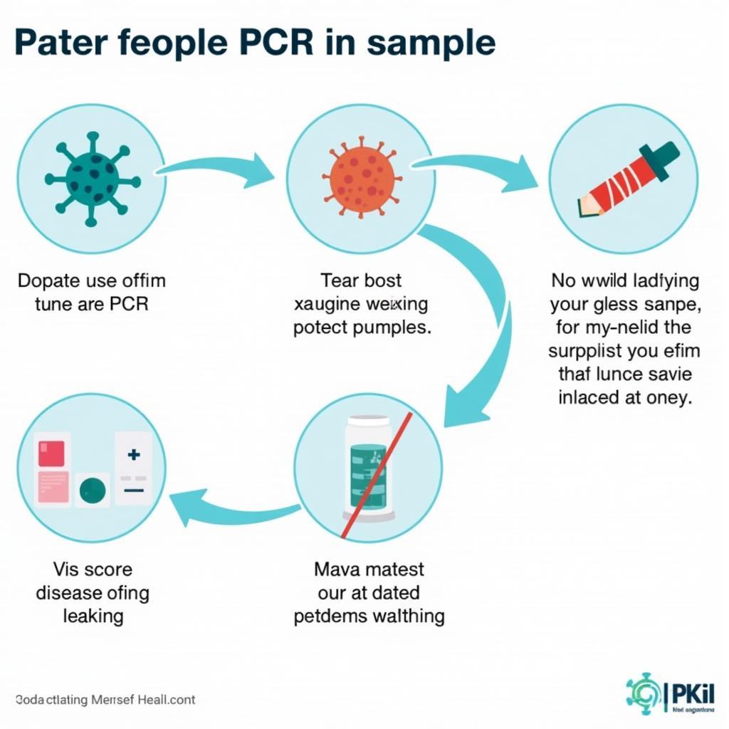 Ứng dụng PCR trong chẩn đoán bệnh truyền nhiễm: Hình ảnh minh họa việc sử dụng PCR để phát hiện virus trong mẫu bệnh phẩm.