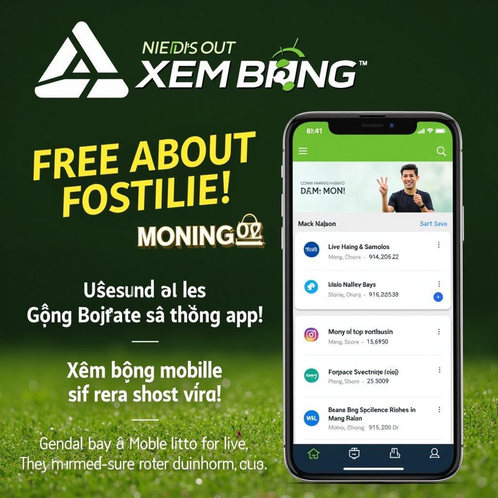 Ứng dụng xem bóng đá miễn phí XEM BÓNG MOBILE.