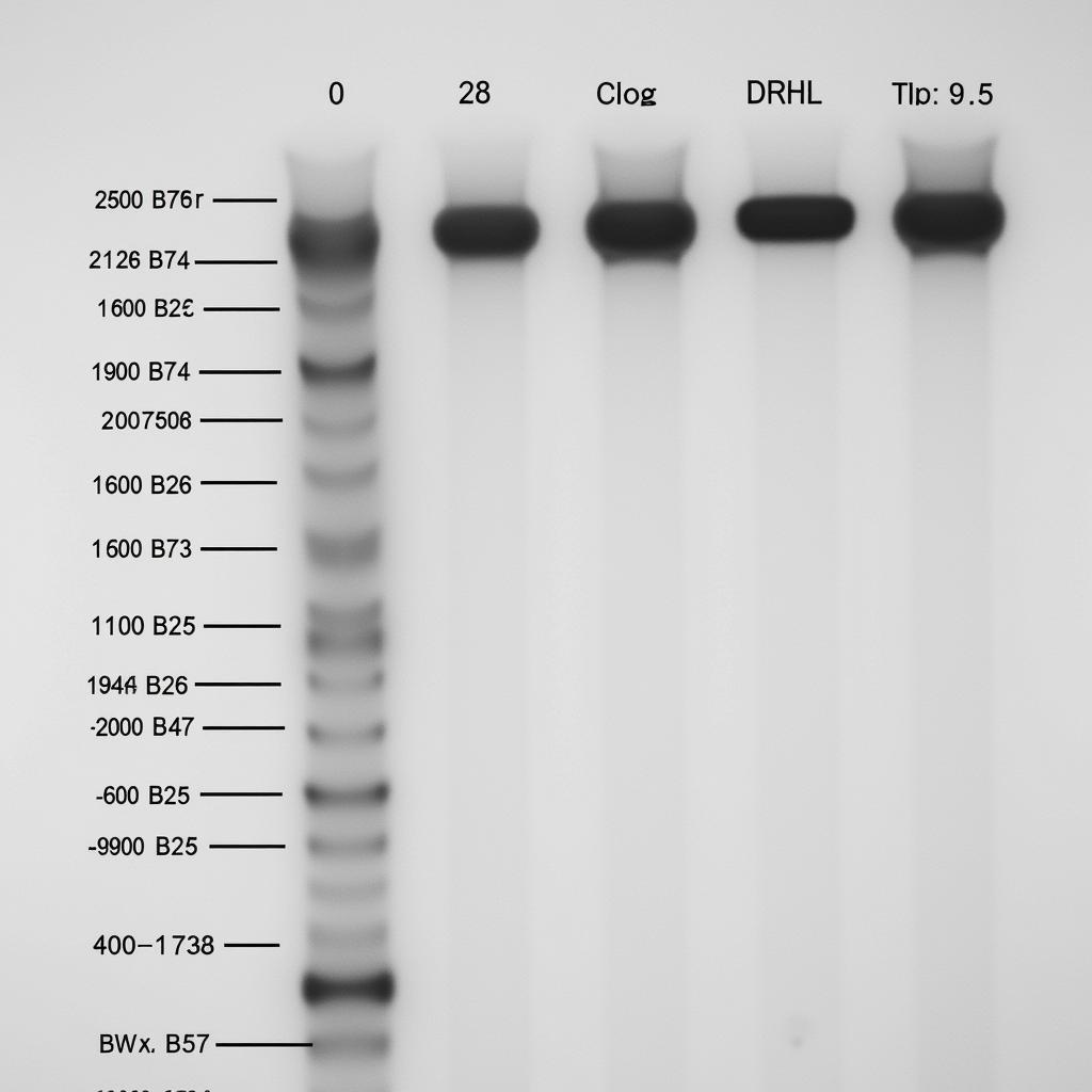 Xác định kích thước DNA sử dụng thang DNA chuẩn