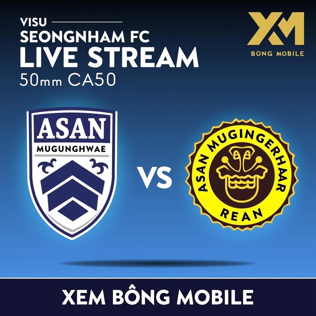 Xem bóng đá trực tuyến miễn phí trận đấu Asan Mugunghwa vs Seongnam FC