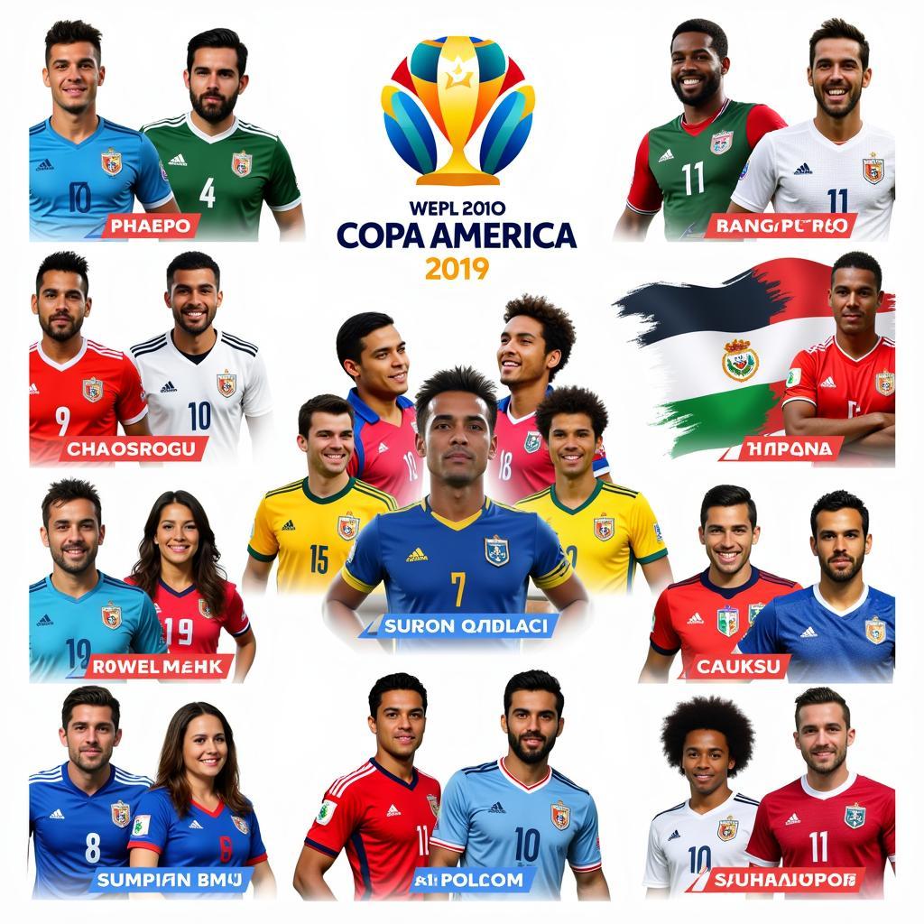 Các đội bóng tham dự Copa America 2019