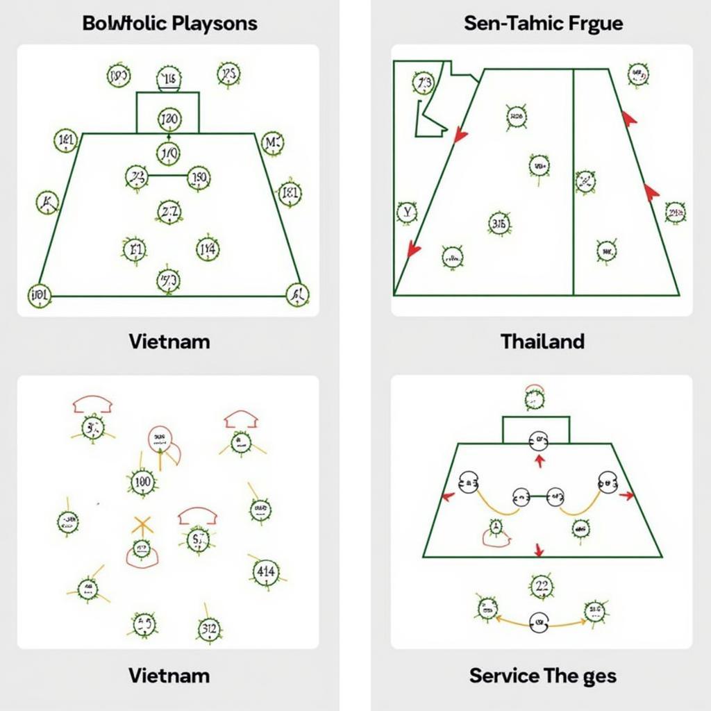 Chiến thuật của U19 Việt Nam và Thái Lan