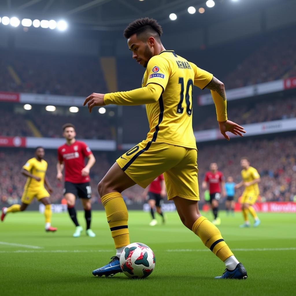 Neymar Jr dứt điểm đa dạng trong FIFA 19