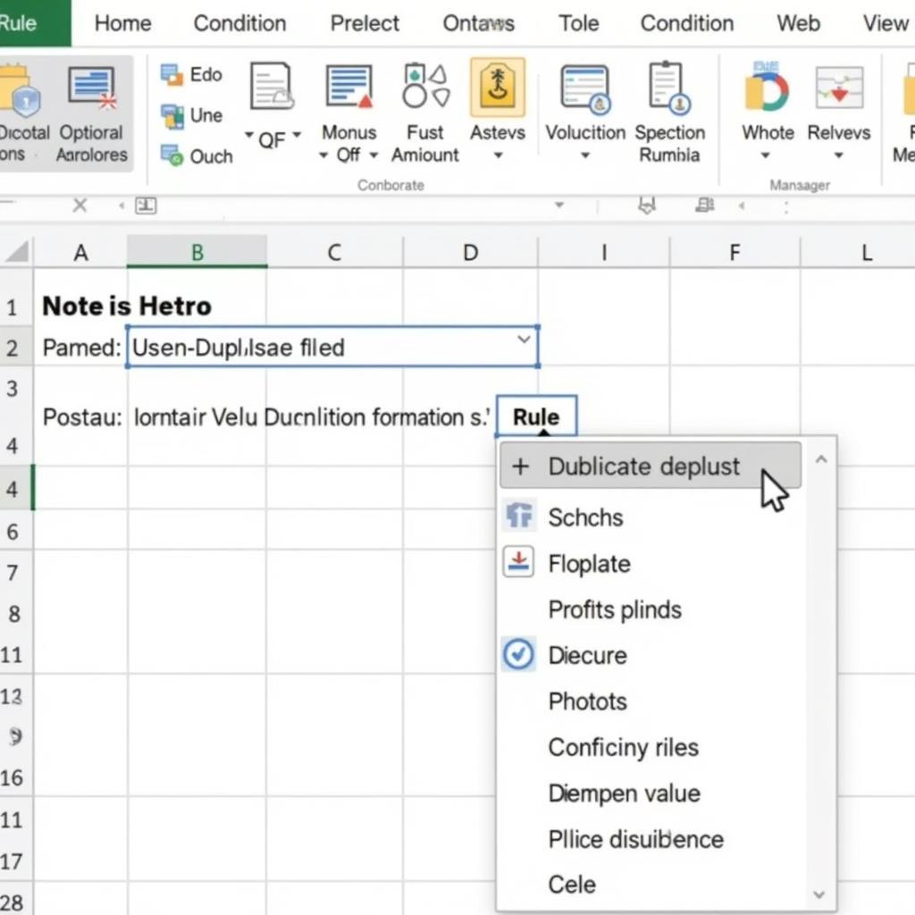 Định dạng điều kiện trong Excel để tìm dữ liệu trùng