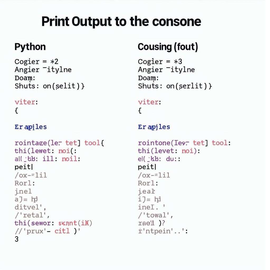 Hiển thị kết quả trong console bằng Python và C++