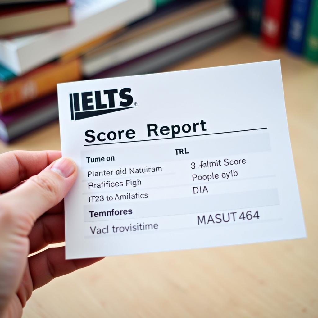 In bảng điểm IELTS IDP