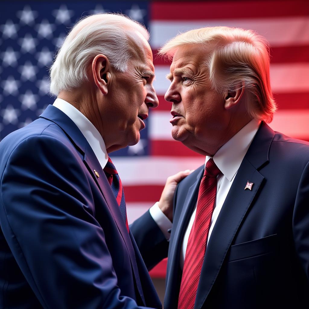 Joe Biden và Donald Trump trong cuộc bầu cử tổng thống Mỹ năm 2020