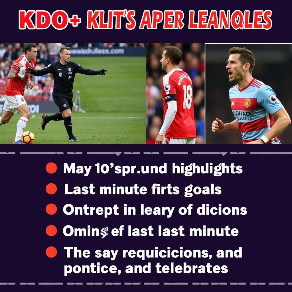 Dramatic moments from last night's Premier League matches