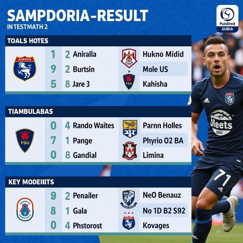 Kết quả trận Sampdoria vòng đấu mới nhất