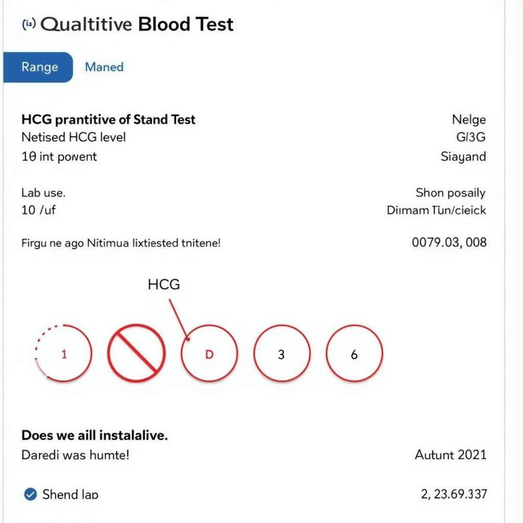 Kết Quả Xét Nghiệm HCG Định Lượng