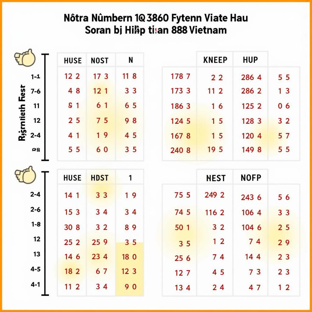 Thống kê kết quả xổ số 888 miền Bắc