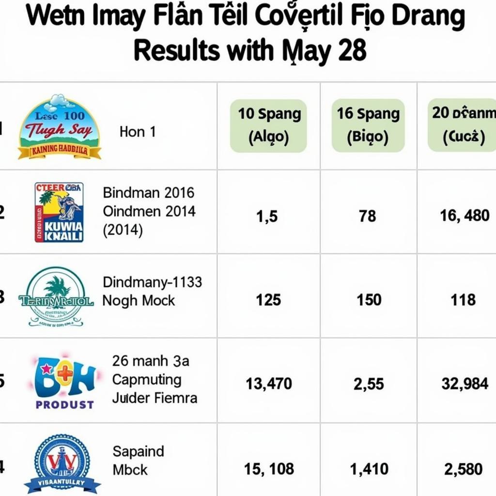 Kết quả xổ số miền Bắc ngày 28 tháng 5