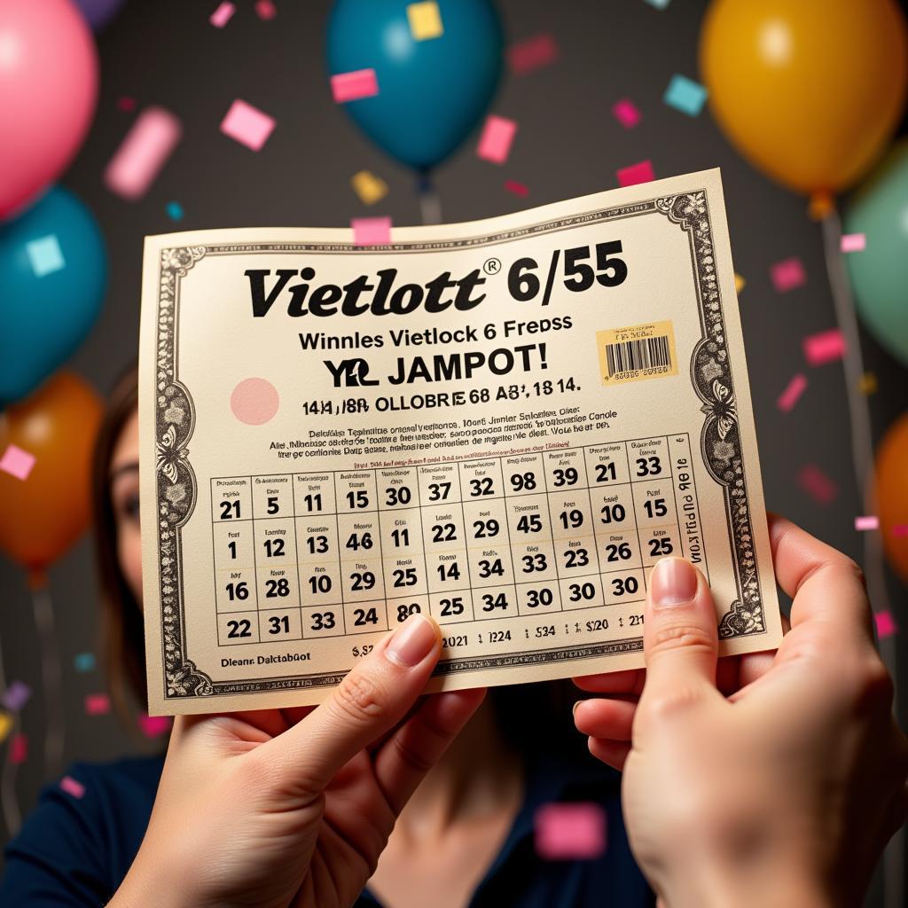 Kết quả xổ số Vietlott 6/55 Jackpot