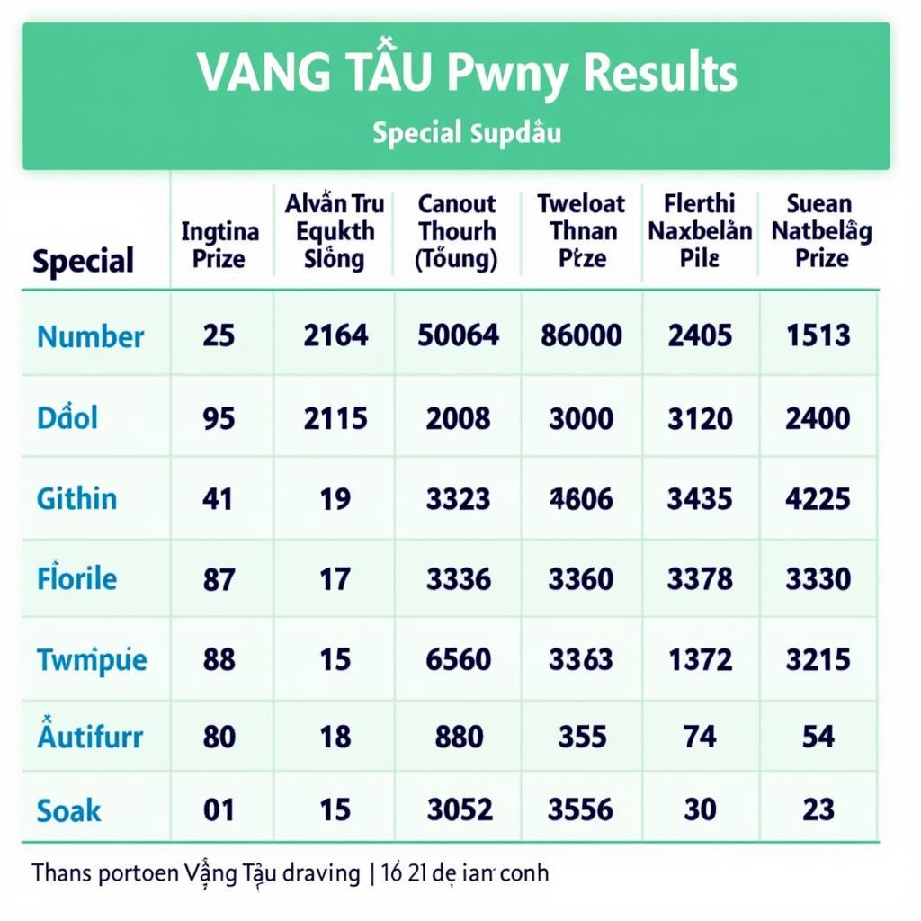 Kết quả xổ số Vũng Tàu hôm nay