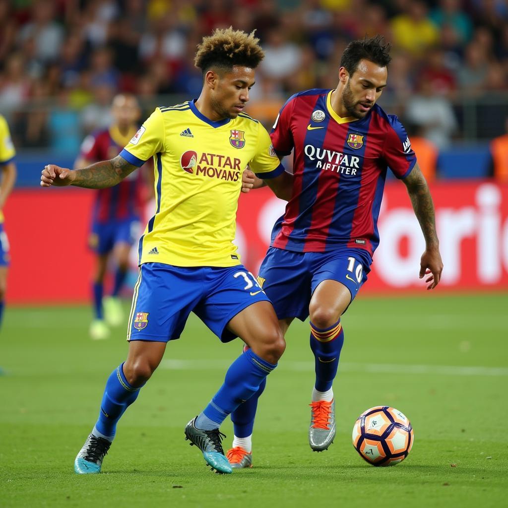 Kỹ thuật rê dắt bóng của Neymar Jr