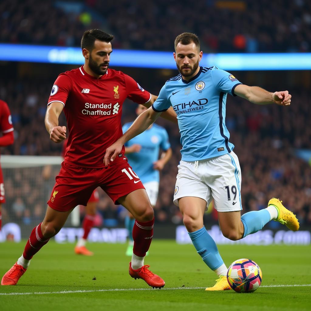 Trận đấu giữa Liverpool và Man City