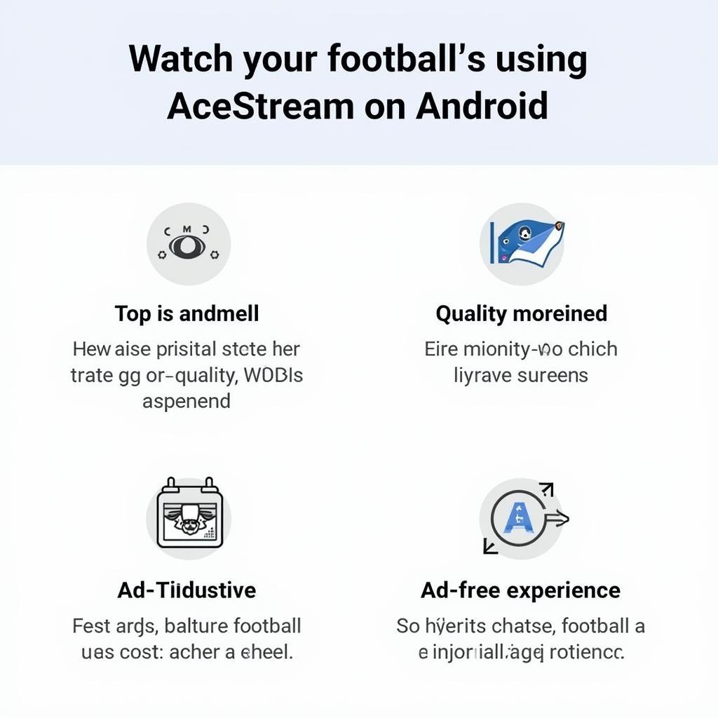 Lợi ích xem bóng đá AceStream Android