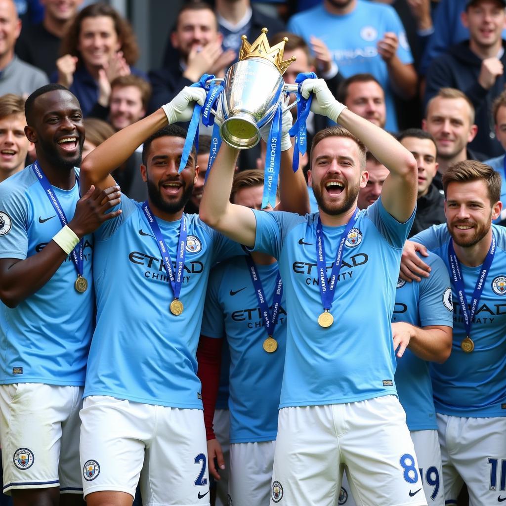 Man City vô địch Ngoại Hạng Anh 2018