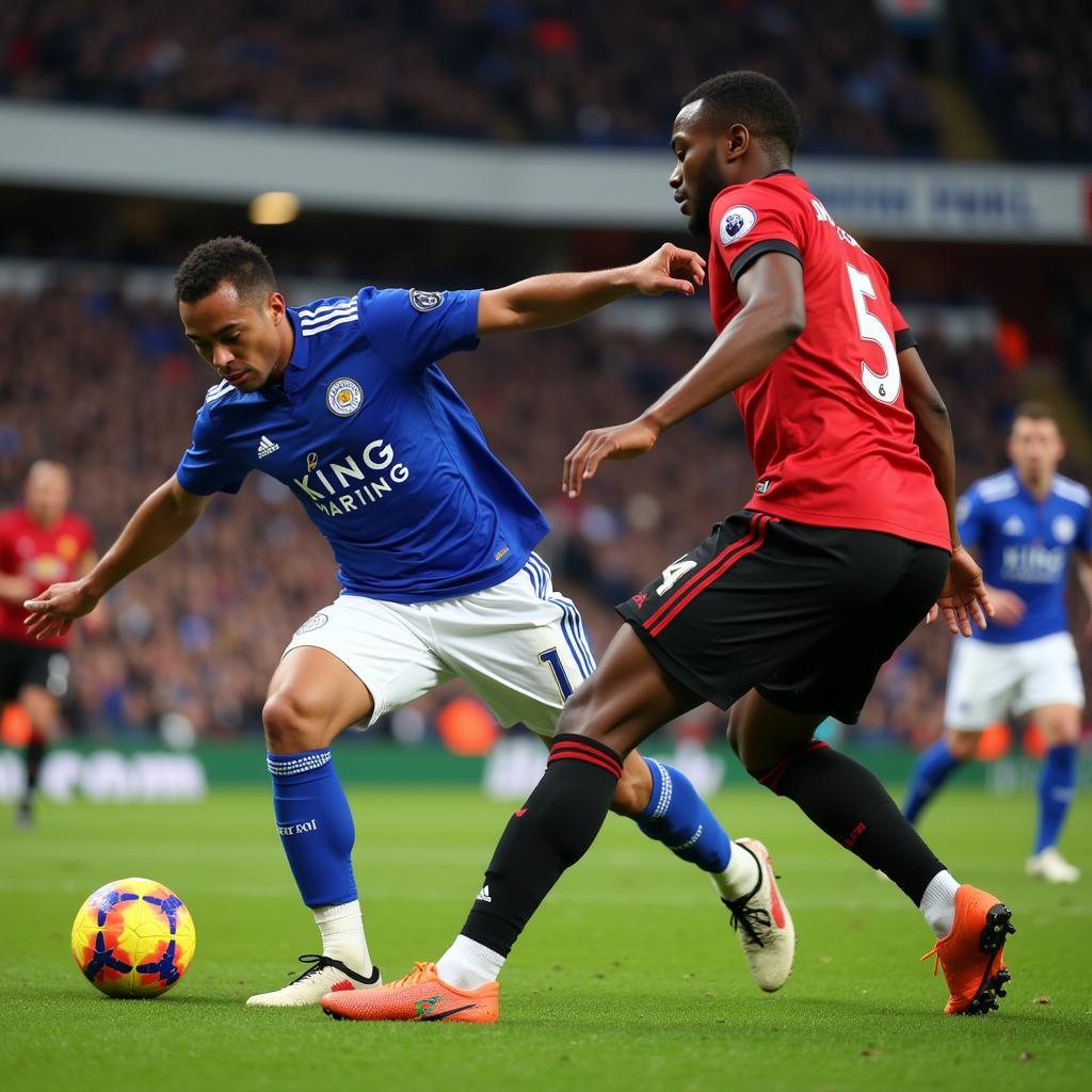 Manchester United vs Leicester City phản công chớp nhoáng