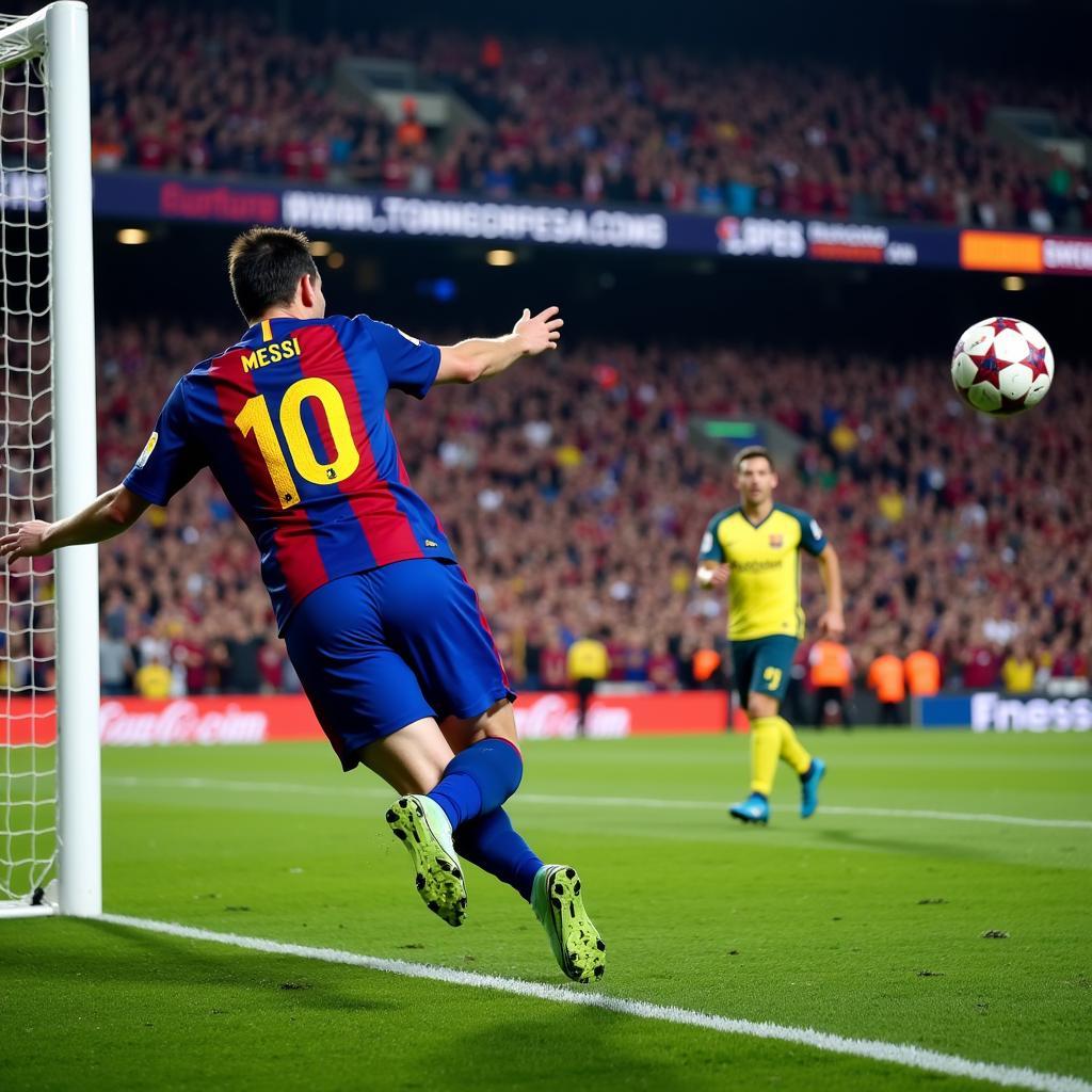 Messi ghi bàn thắng đẹp mắt cho Barca