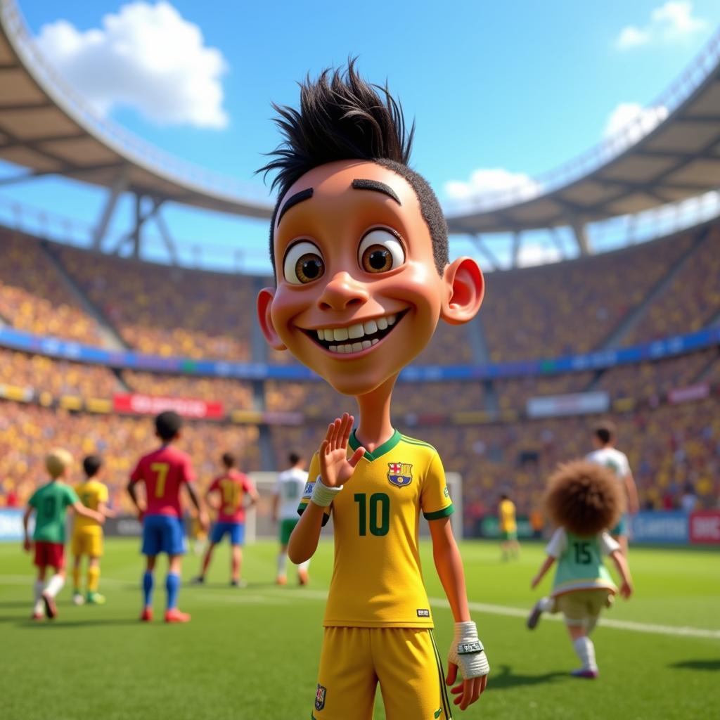 Neymar 3D in animated movie