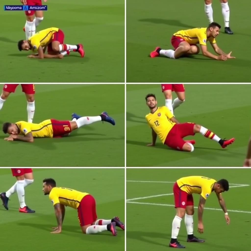 Neymar ăn vạ hài hước