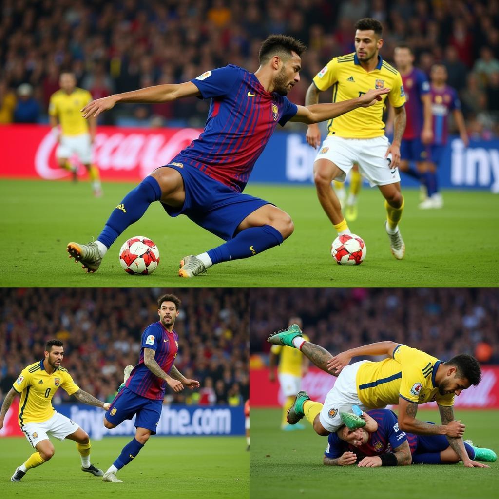 Những pha ăn vạ kinh điển của Neymar