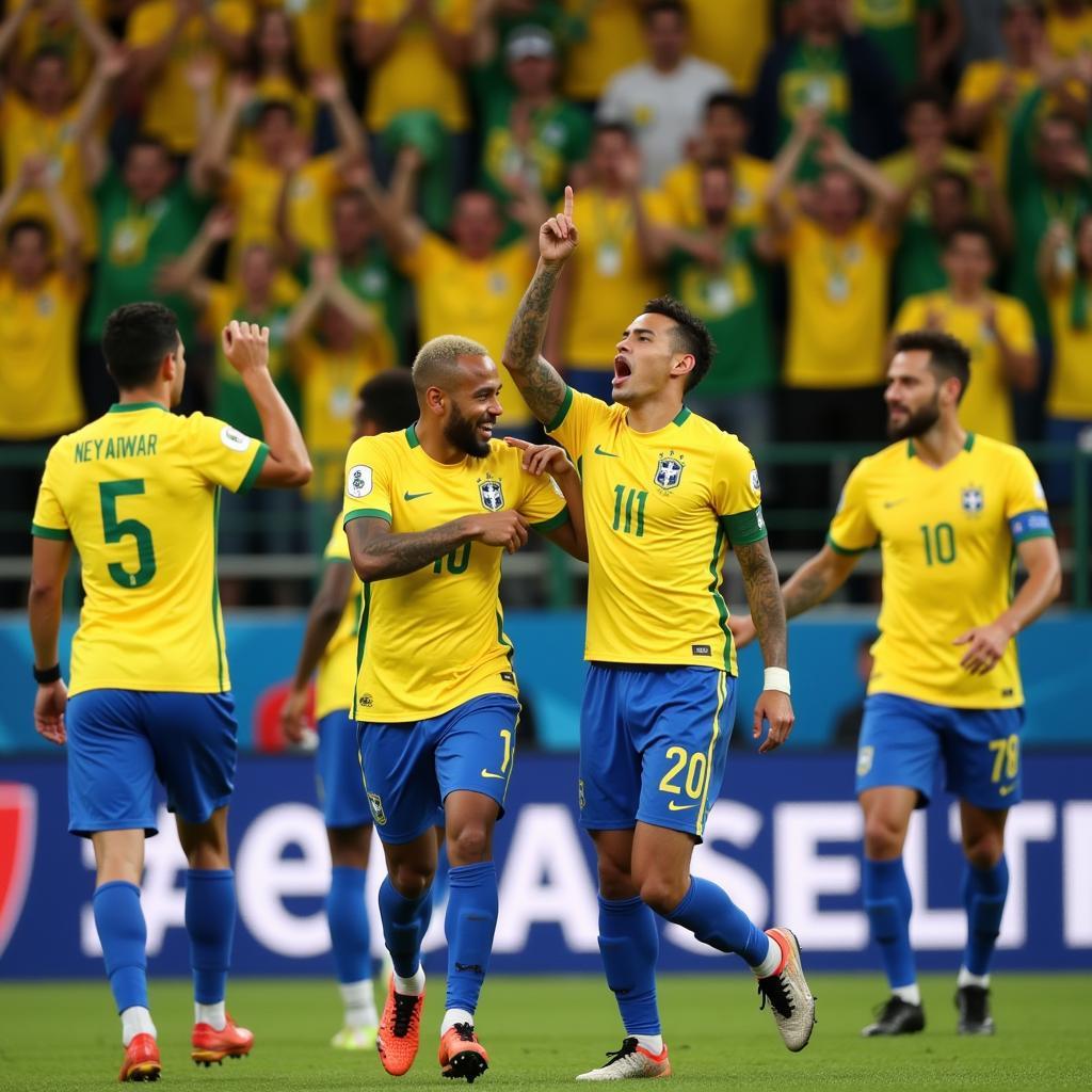 Neymar ghi bàn cho Brazil tại World Cup 2022