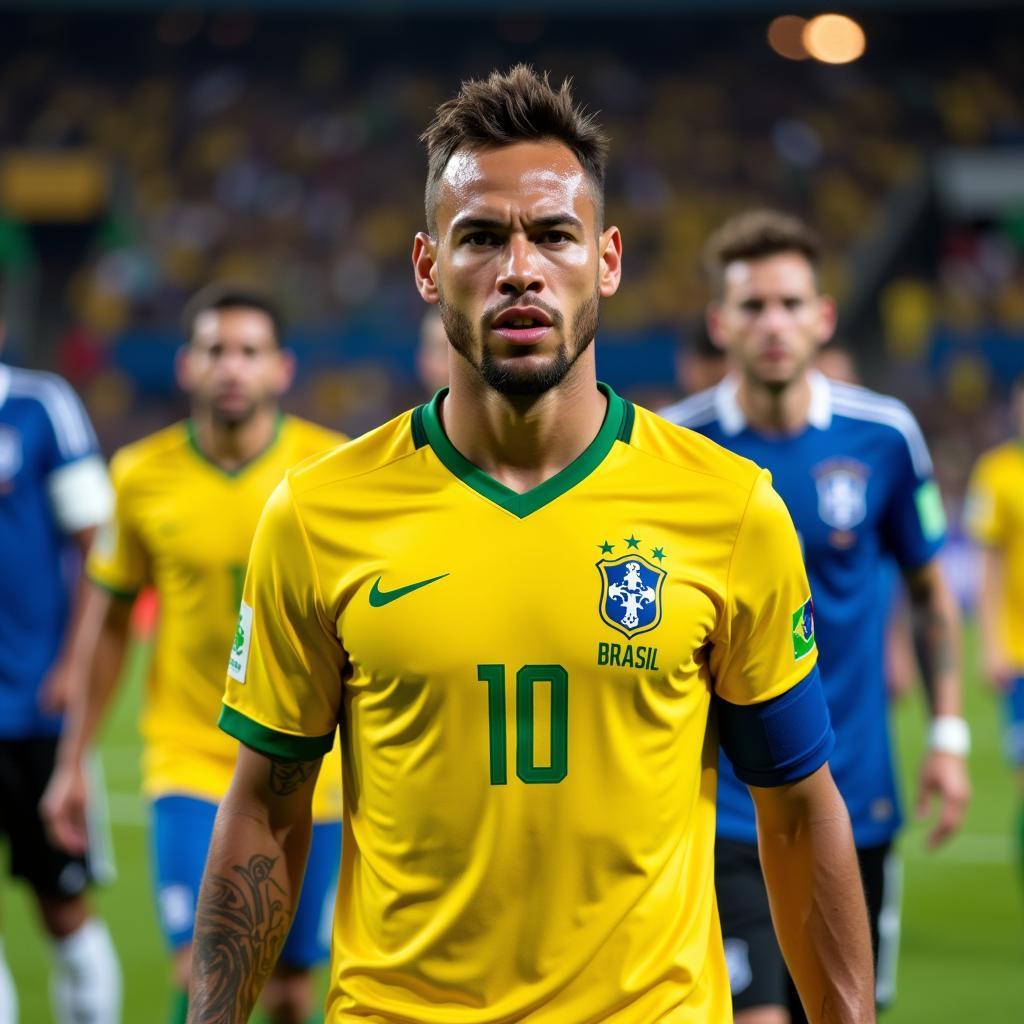 Neymar và áp lực đội tuyển quốc gia Brazil