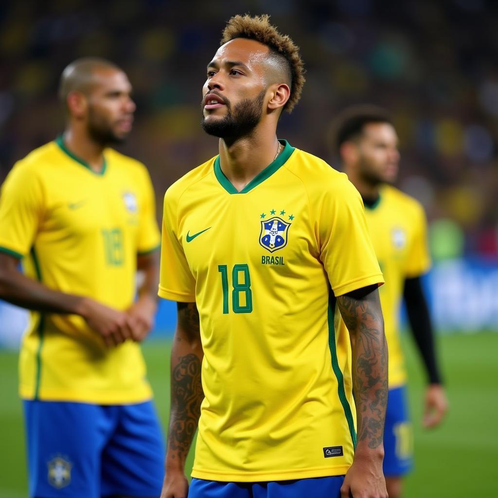 Neymar và Brazil thất bại tại World Cup 2018