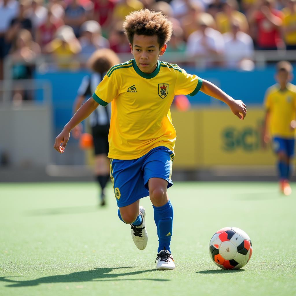 Neymar chơi futsal thời thơ ấu