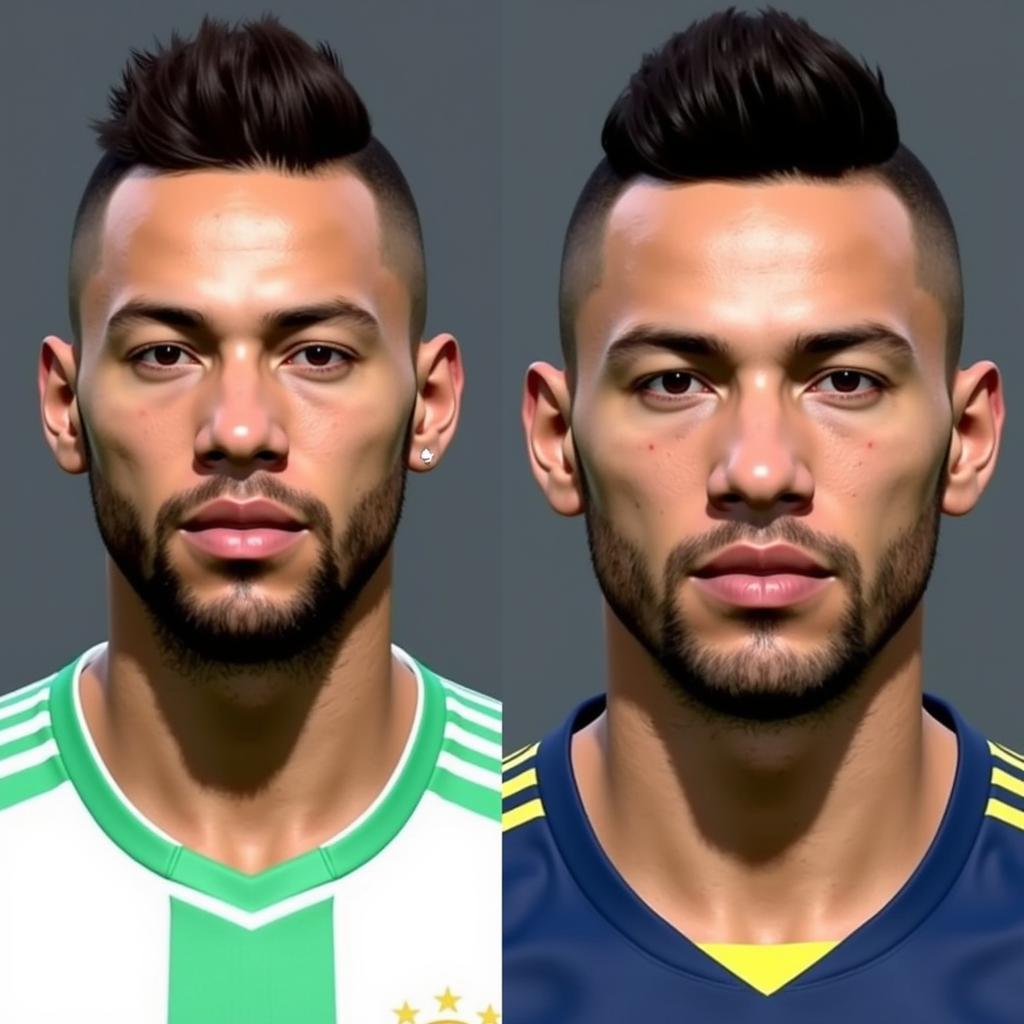 Neymar face PES 2017: Bản sao hơn bản chính