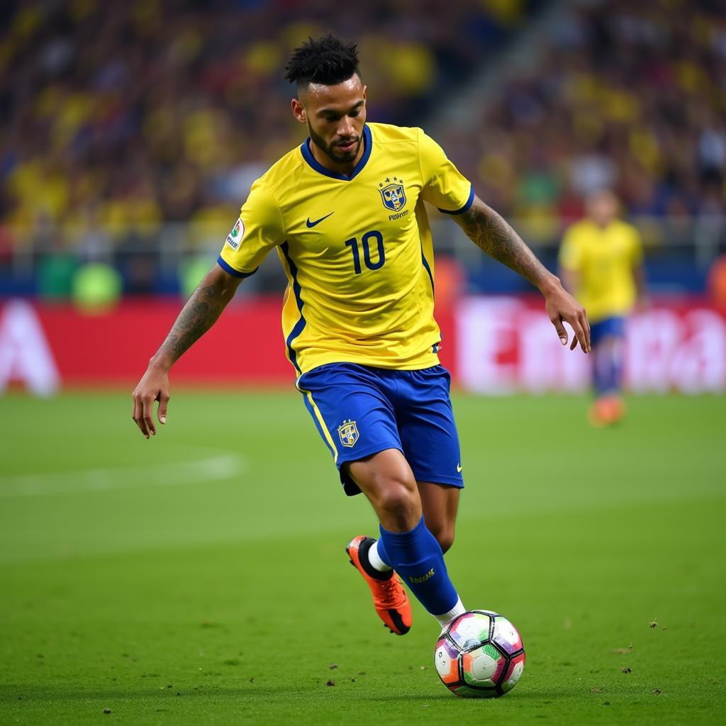 Neymar FIFA 18 thực hiện kỹ thuật đỉnh cao