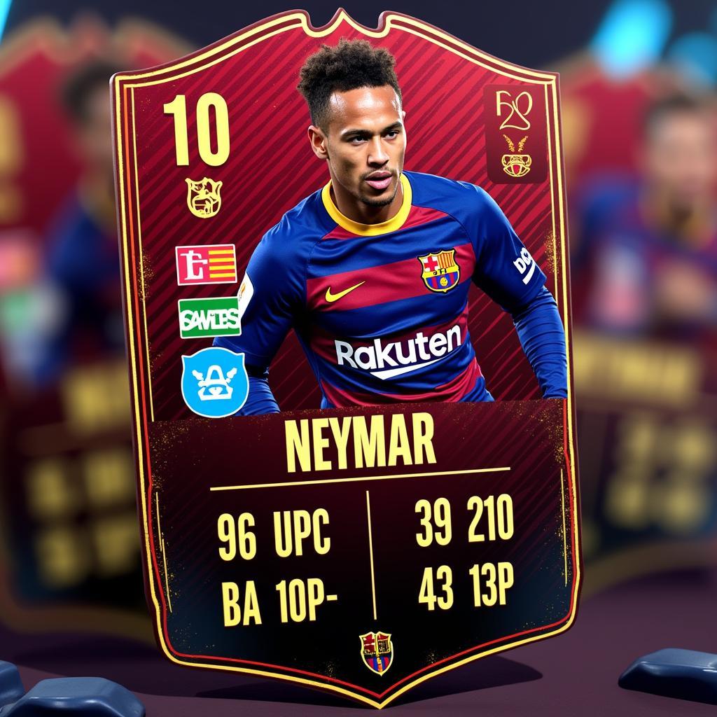 Neymar trong FIFA Ultimate Team khi còn khoác áo Barcelona