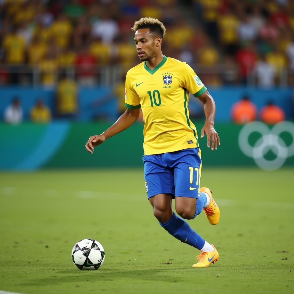 Neymar Jr thể hiện kỹ năng điêu luyện tại Olympic Rio 2016