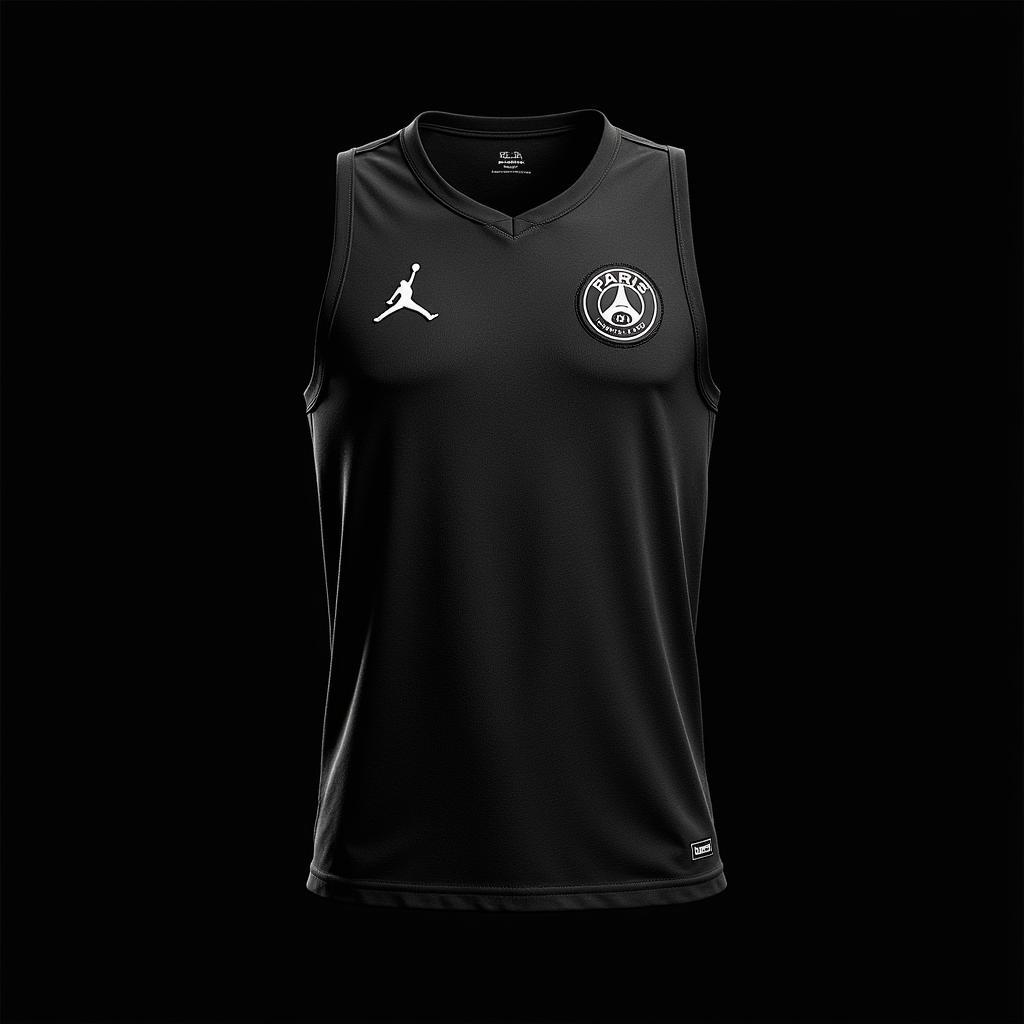 Neymar Jr PSG x Jordan Tank Top Màu Đen 2018-2019