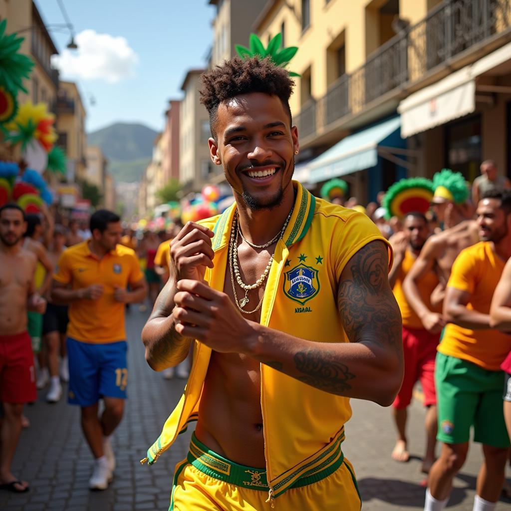 Neymar khoe vũ điệu Samba tại Carnival Rio